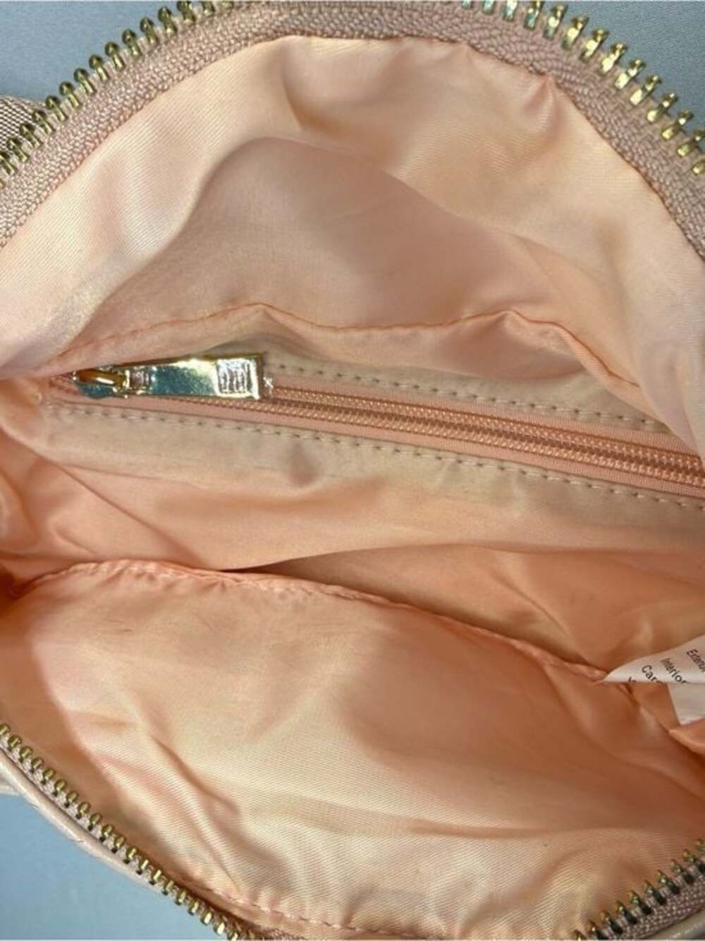 Fawn Design Blush Pink Pebbled Leather Crossbody Bag Belt Bag or Shoulder bag - Picture 5 of 11
